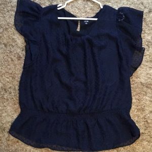 Ruffle sleeveless top